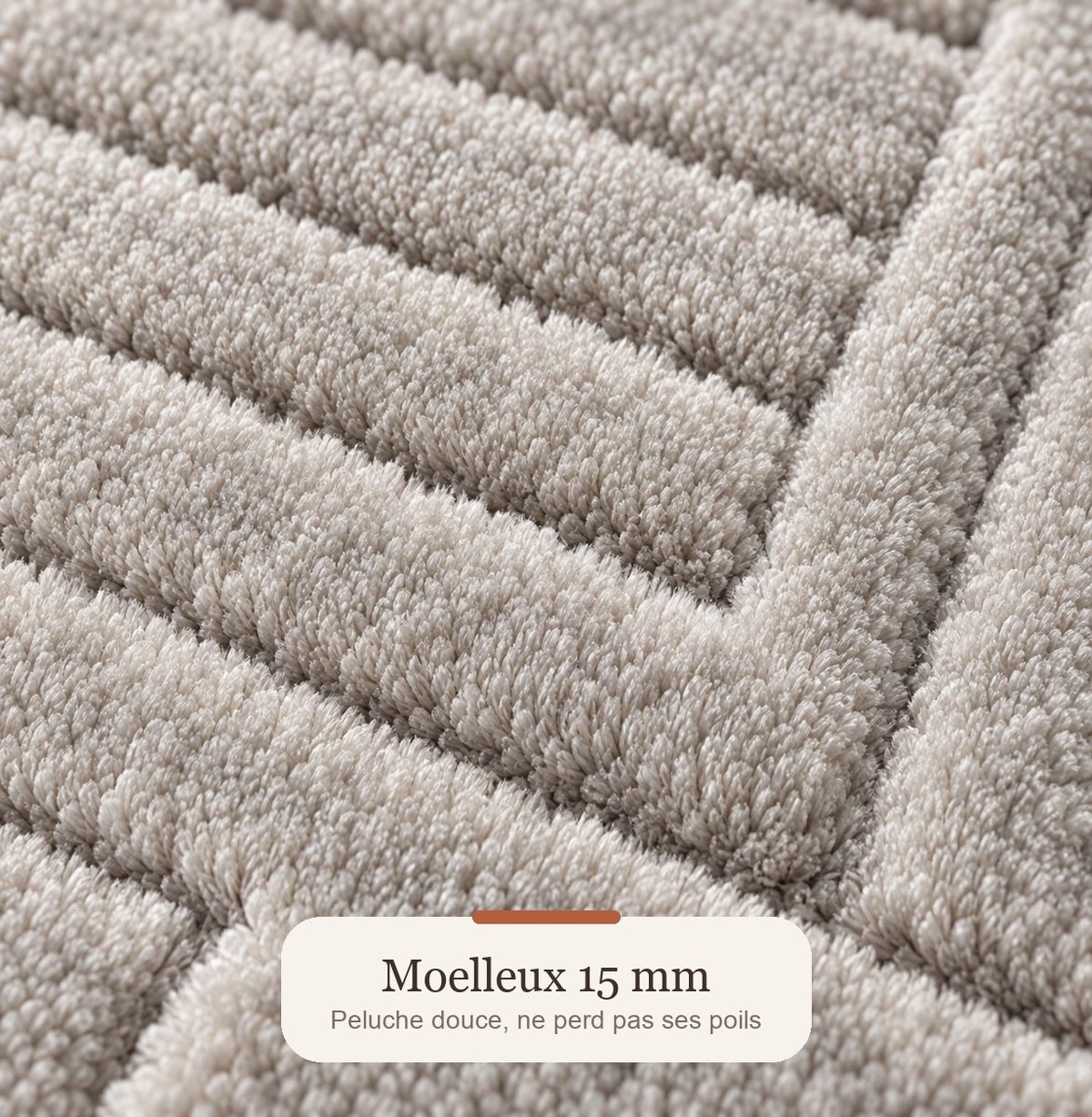 Peluche moelleuse 15 mm tapis Nagi