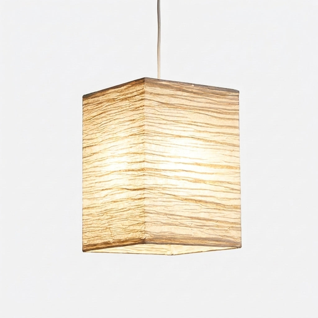 Lanterne Ori en papier plié, suspension japonaise, forme ovale plissée