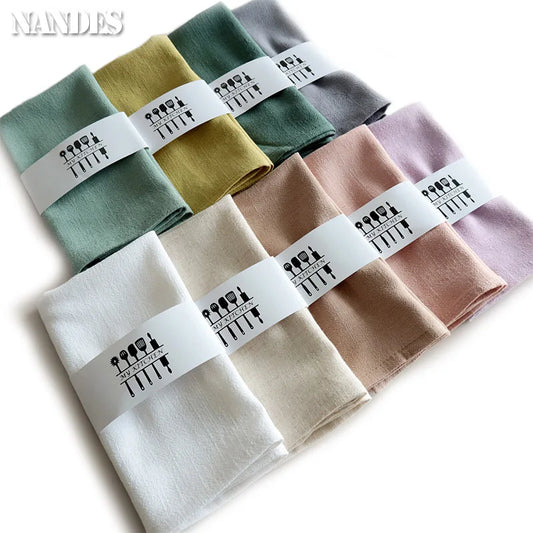 Serviette Kaku · coton-lin 40×40
