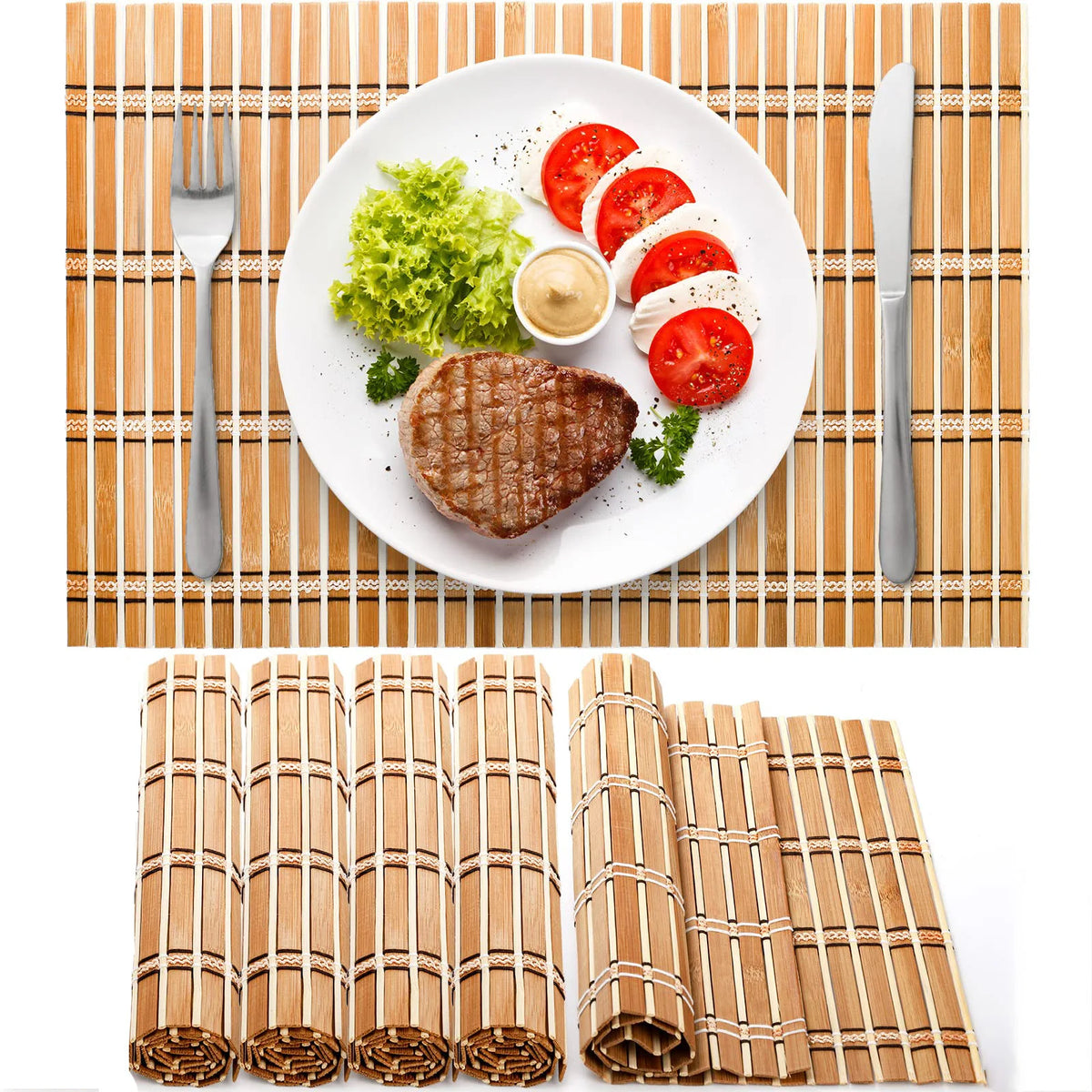 Sets de table Midori · bambou naturel