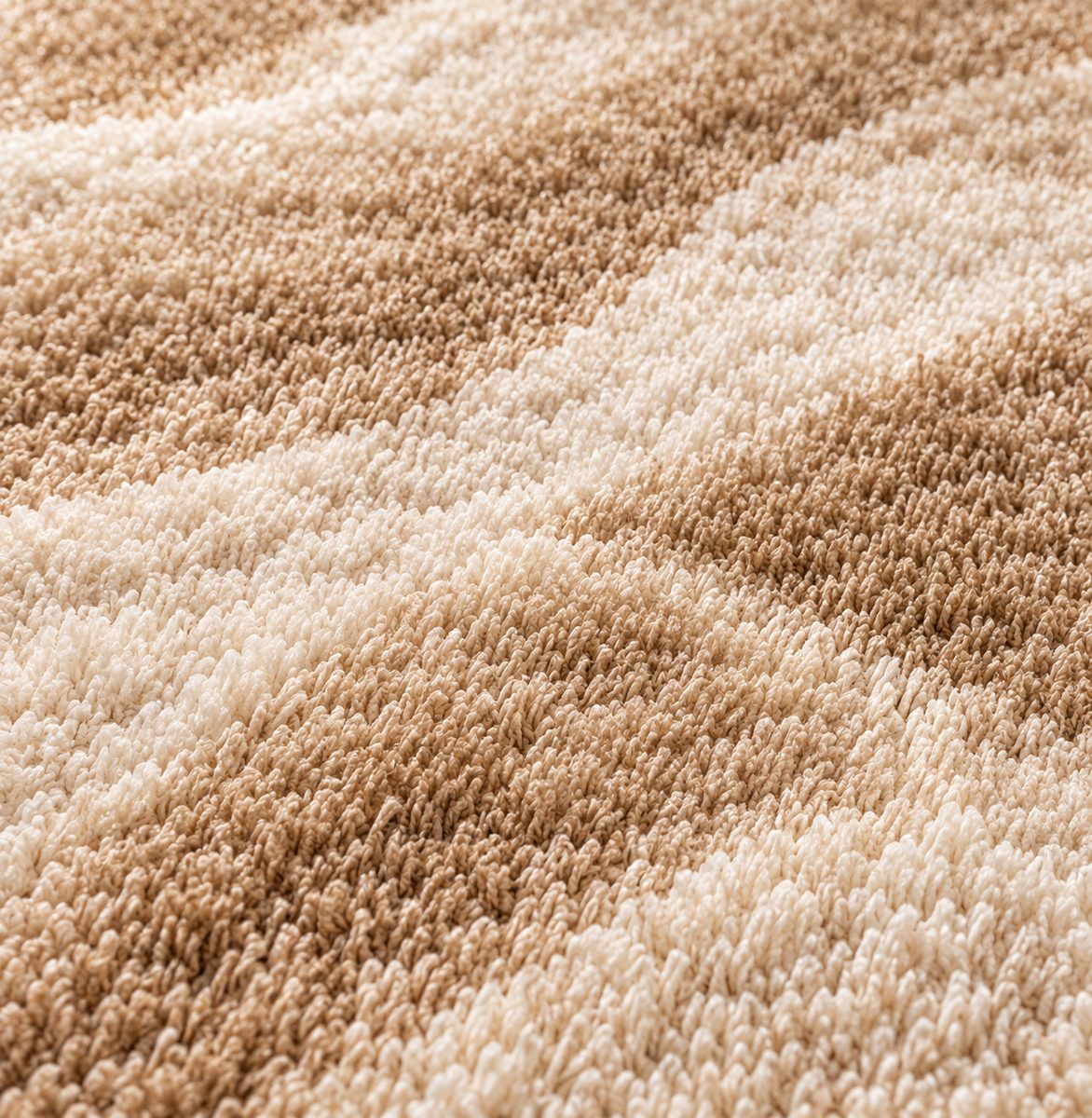 Zoom motif Tapis rond Sakyu dunes Maillard