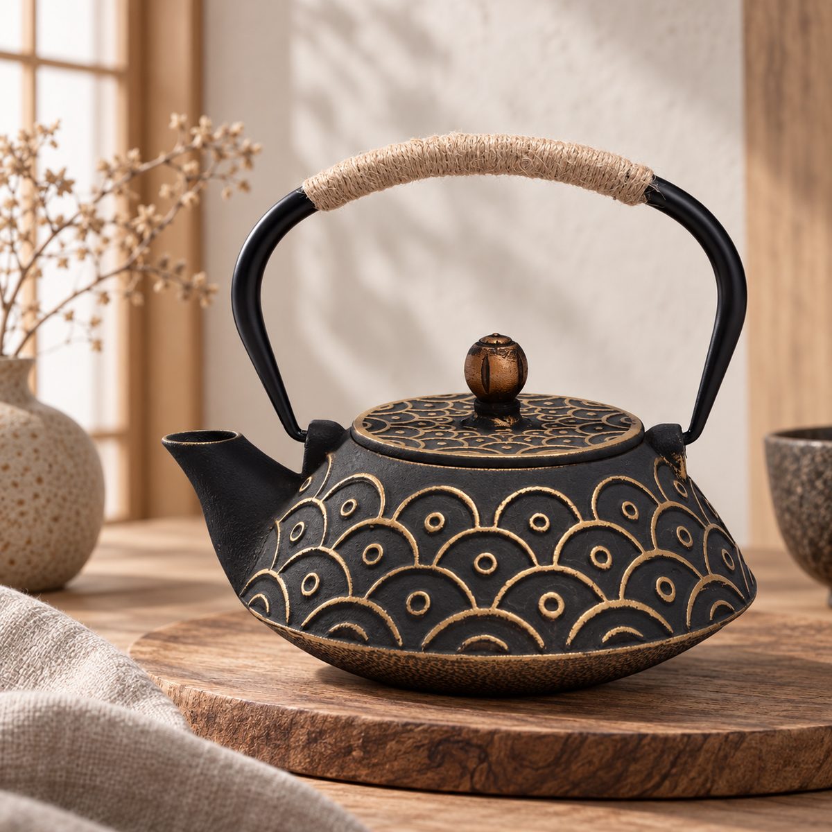 Japandi tetsubin, plusieurs motifs